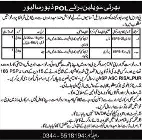 Pak Army Civilian Jobs Advertisement
